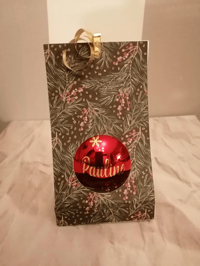Boule de Noël personnalisable sur demande