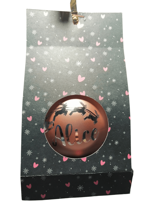 Boule de Noël personnalisable sur demande